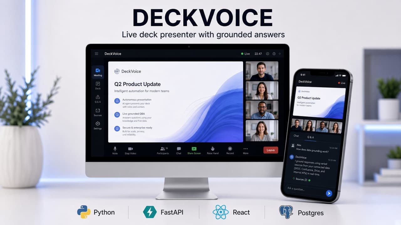 DeckVoice product screenshot